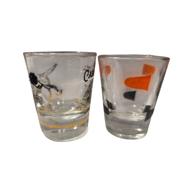 2 Shot glasses, Old Cabin Still and MCM Atomic - Picture 2 of 5